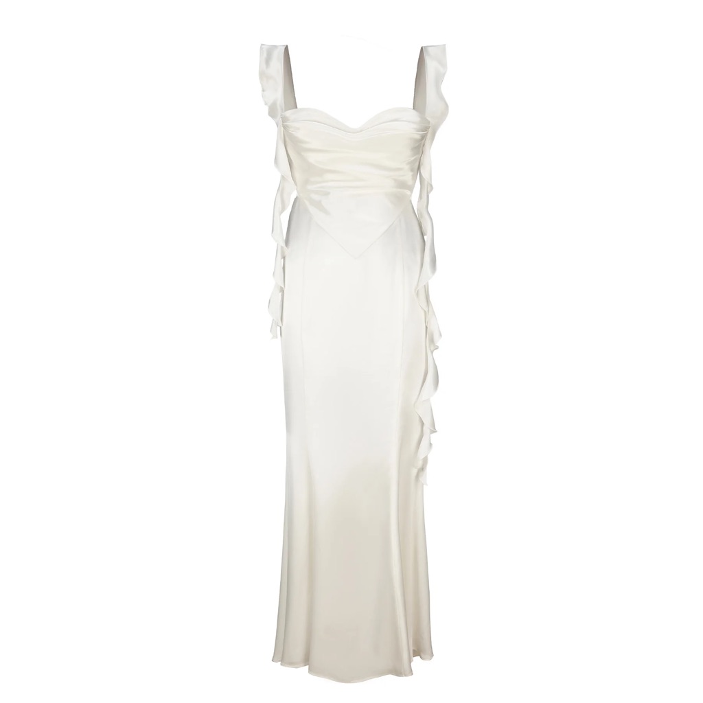 Nana Jacqueline Caroline Dress White